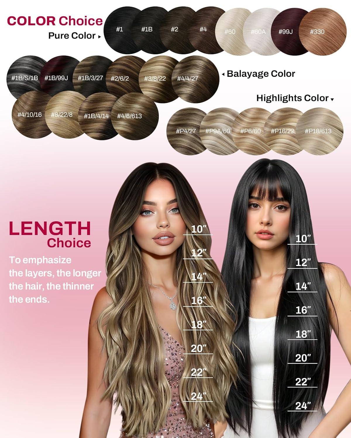 imageMoresoo Clip in Extensions Real Human Hair 80g5pcs 20 Inch with Seamless Clip in Hair Extensions 120g7pcs 18 Inch 8228 Balayage Light Brown to Light Golden Blonde Bundle