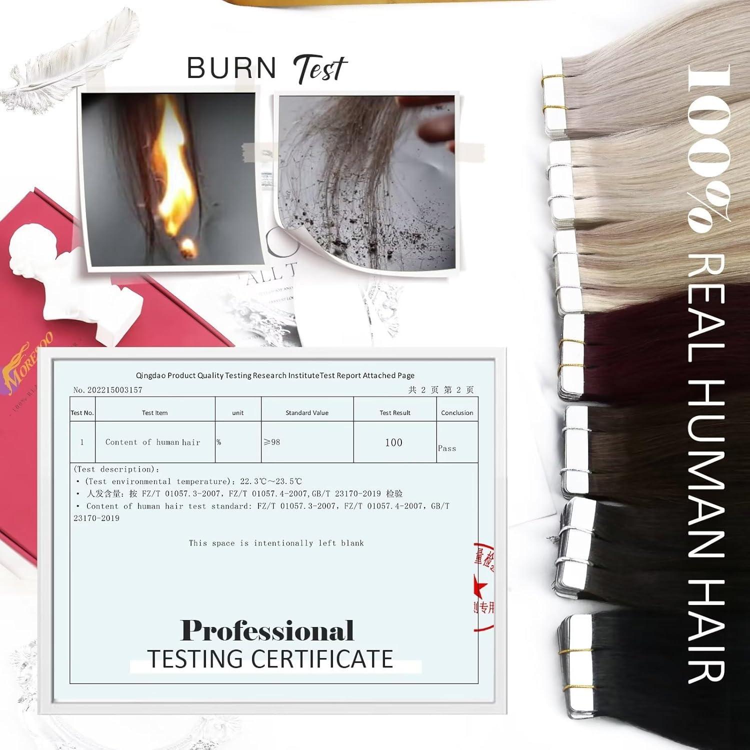 imageMoresoo Clip in Extensions Real Human Hair 120g7pcs with Tape in Hair Extensions Human Hair 100g40pcs 20 Inch 60A Bleach Blonde Bundle
