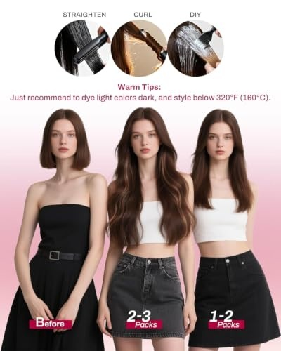 image:imageMoresoo Black Black Silver Ombre Clip ins 28in 160g and 24in 150g Bundle