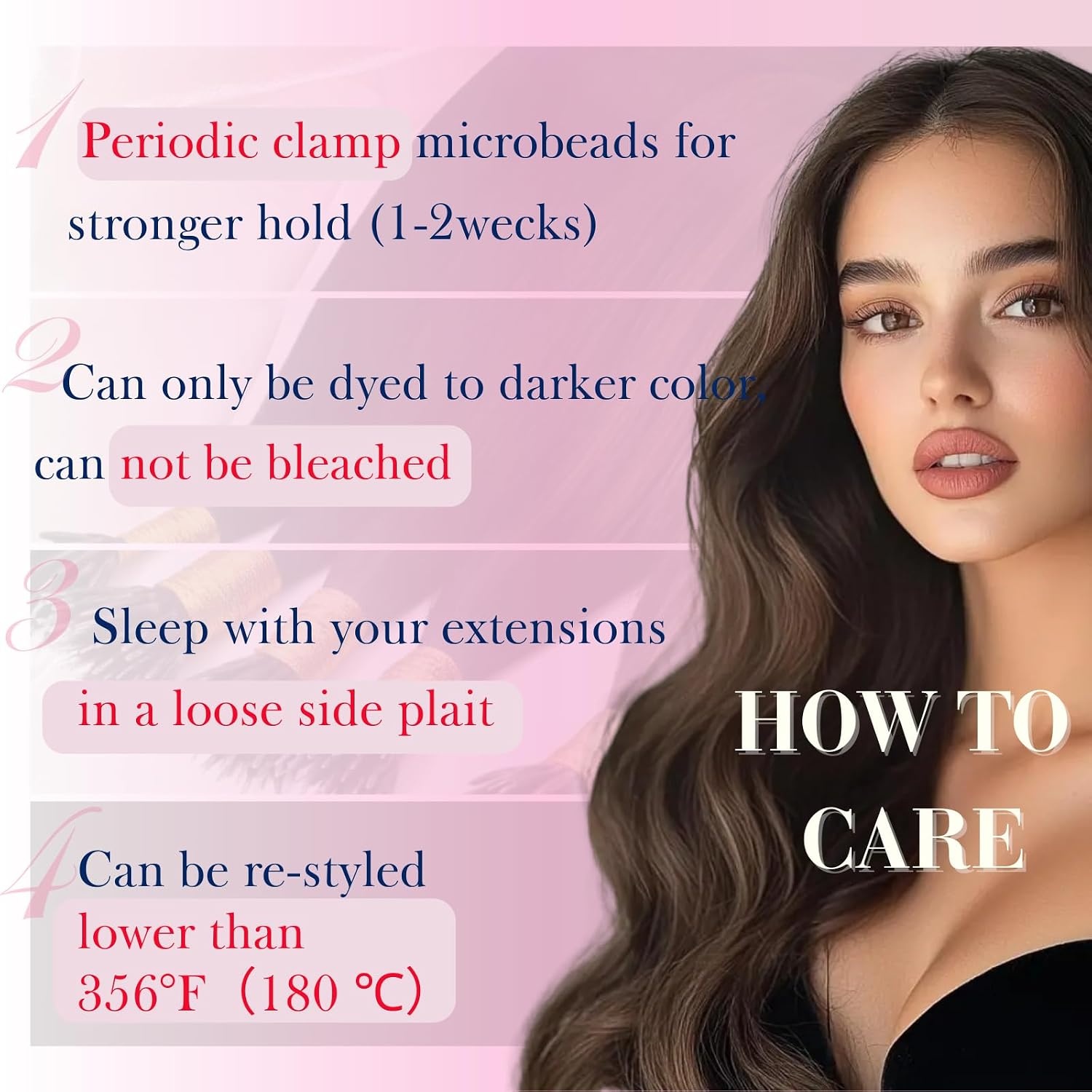 image:imageMoresoo 100g Micro Bead Hair Extensions Real Human Hair Bundle Nano Bead Hair Extensions Human Hair Ash Blonde Highlight Bleach Blonde 18613 14 inch