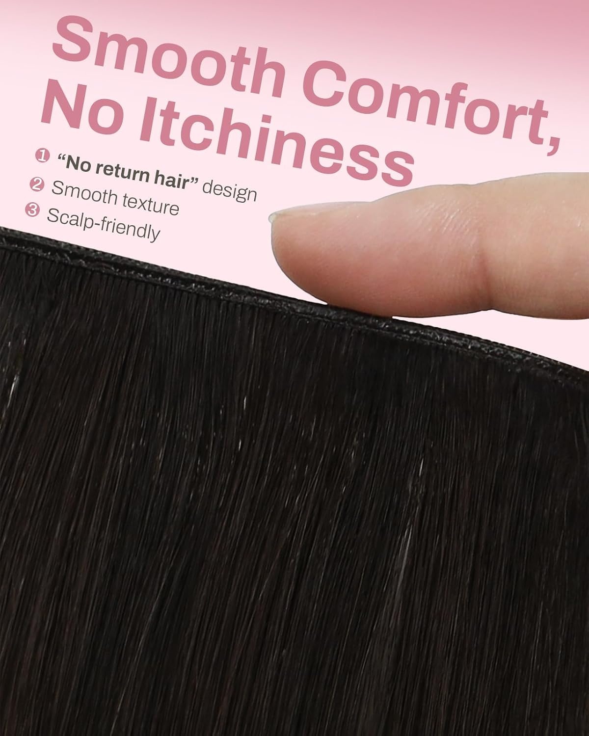 image:imageMoresoo Clip in Hair Extensions Ash Blonde Highlights 14inch Yellow ToneS 262 Dark Brown to Chestnut Brown and Dark Brown