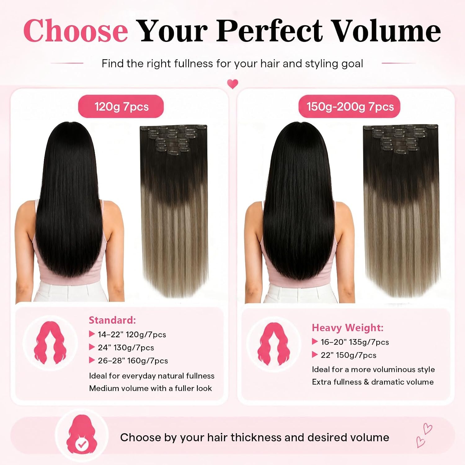 image:imageMoresoo Clip in Hair Extensions Ash Blonde Highlights 14inch Yellow ToneS 41016 Medium Brown to Warm Chestnut Brown with Soft Beige Blonde