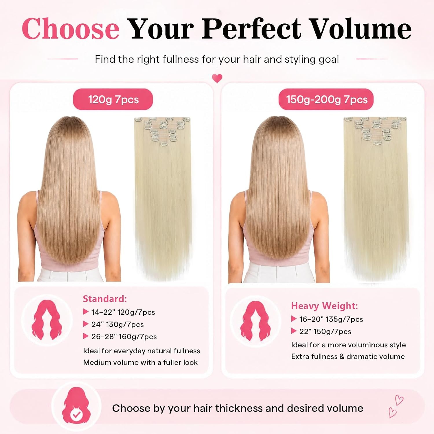 image:imageMoresoo Clip in Hair Extensions Ash Blonde Highlights 14inch Yellow ToneS 60 Light Blonde