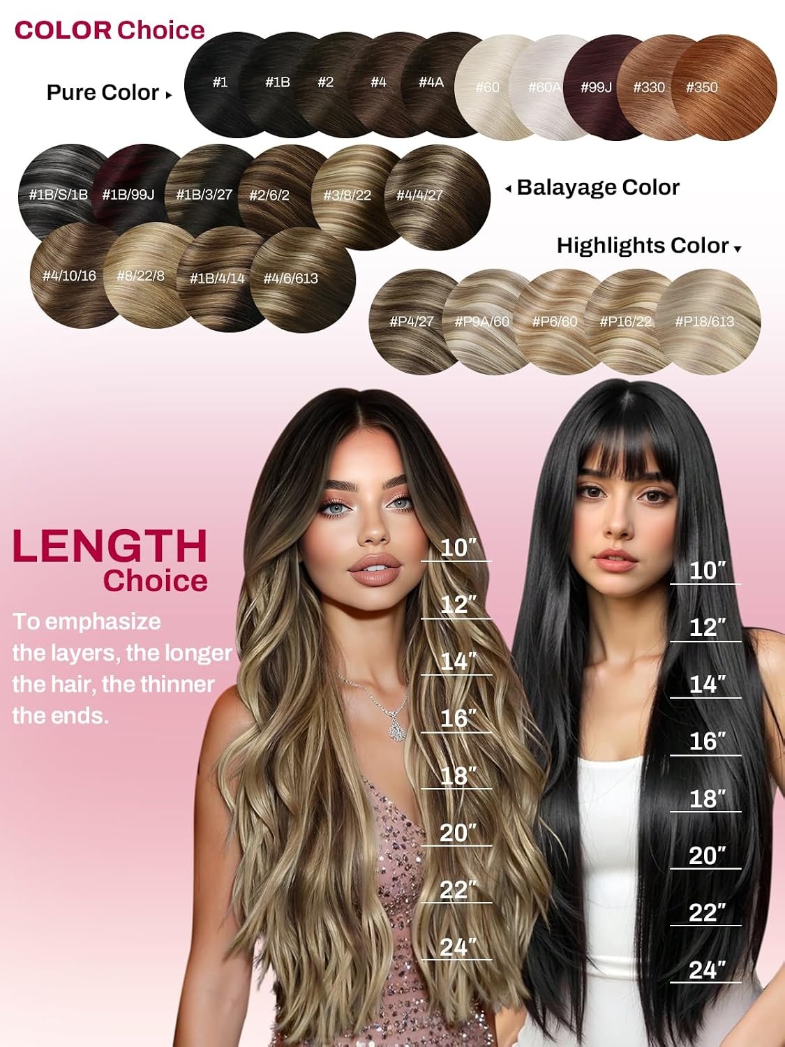 image:imageMoresoo Natural Black Clip ins 14in 80g and 16in 120g Bundle