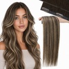 #S4/27/4 Medium Brown to Warm Caramel and Medium Brown