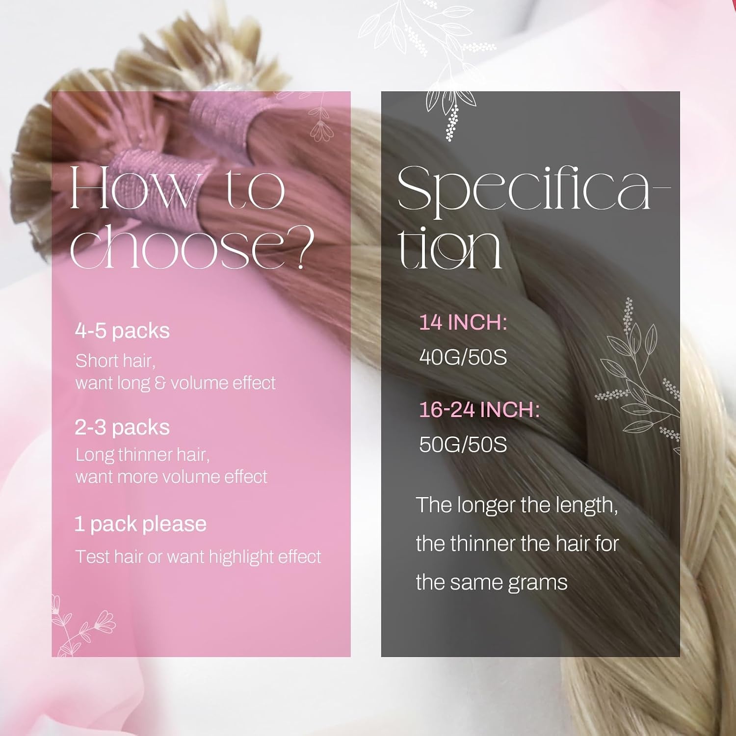 image:imageMoresoo 100g Micro Beads Hair Extensions Real Human Hair Bundle U Tip Hair Extnesions Human Hair Ash Blonde Highlight Bleach Blonde 18613 14 inch