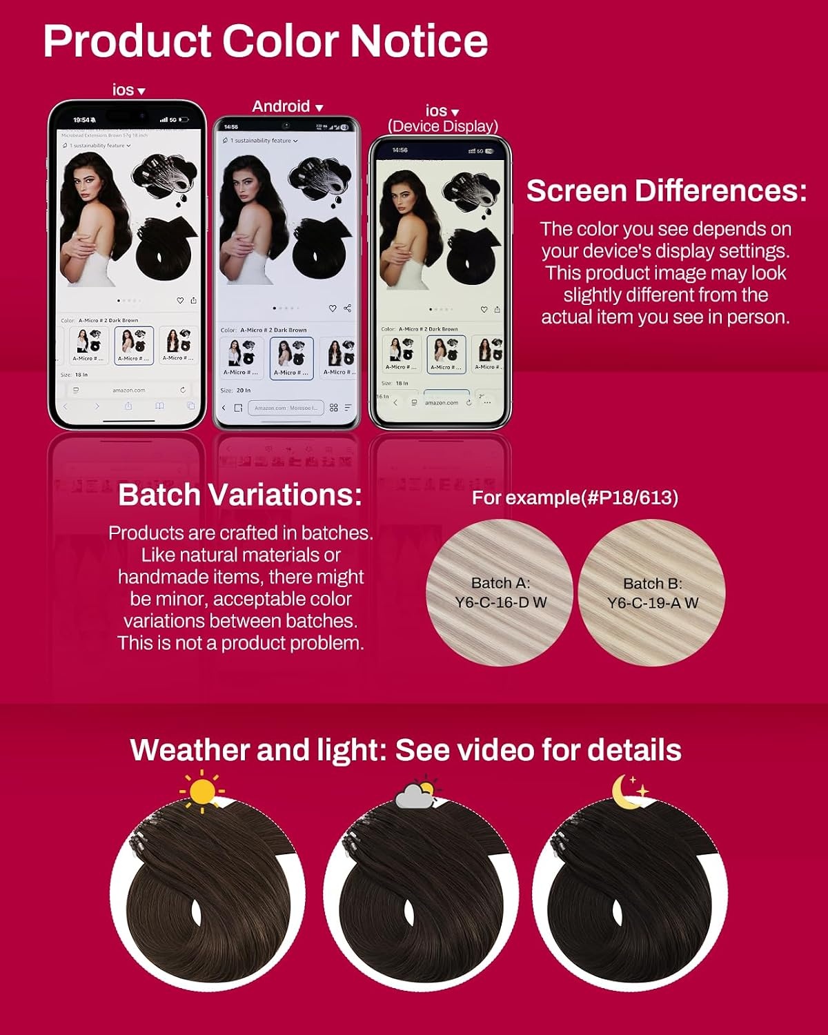image:imageMoresoo Micro Link Hair Extensions Human Hair Dark Brown 22 Inch