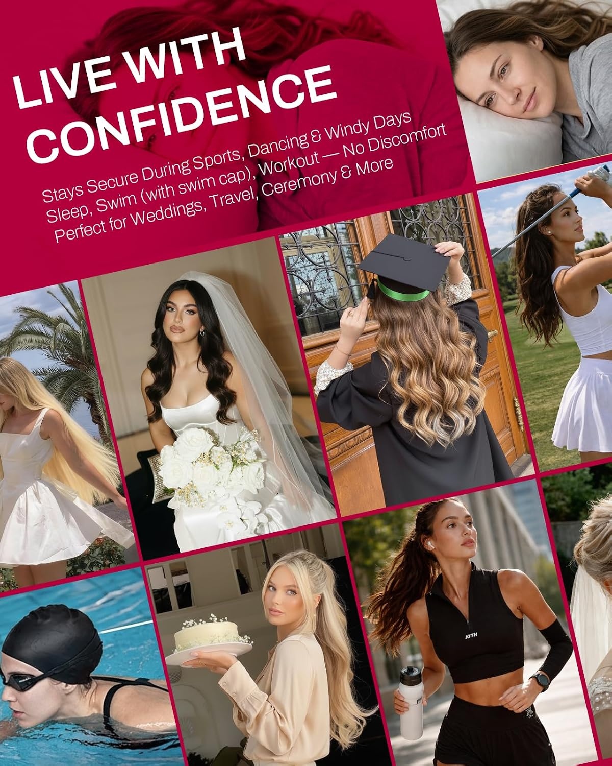 image:imageMoresoo Microlink Hair Extensions Human Hair Dark Brown to Chestnut Brown