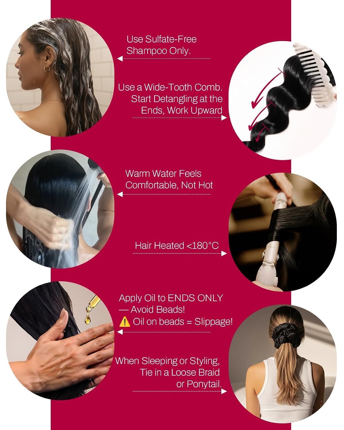 image:imageMoresoo Microlink Hair Extensions Human Hair Meidum Brown 24 Inch