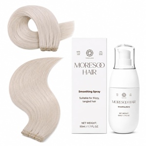 Moresoo Sew in Hair Extensions 22 inch 100g with Smoothing Spray