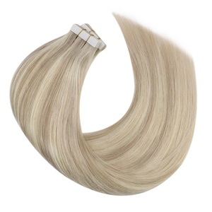 Tape Bundle Total 40 Pieces – Moresoo Blonde Tape in Hair Extensions Human Hair 14 Inch & 16 Inch Glam Seamless Real Human Hair Extensions #P18/613 Silky Soft Hair