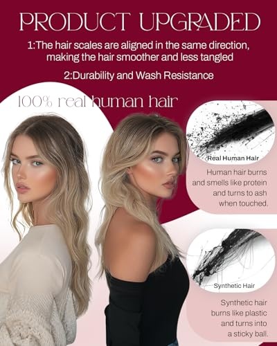 image:imageMoresoo Jet Black 14 Inch Clip in and Sew in Human Hair Extensions Bundle